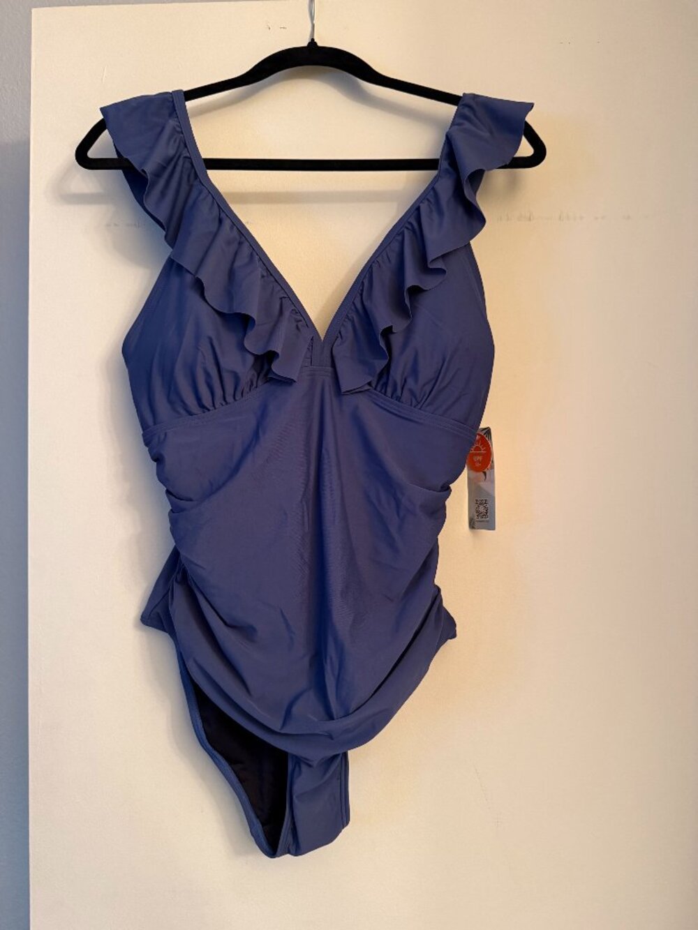 Cupshe Roaming River Ruffled One Piece Swimsuit - Size L (NWT)